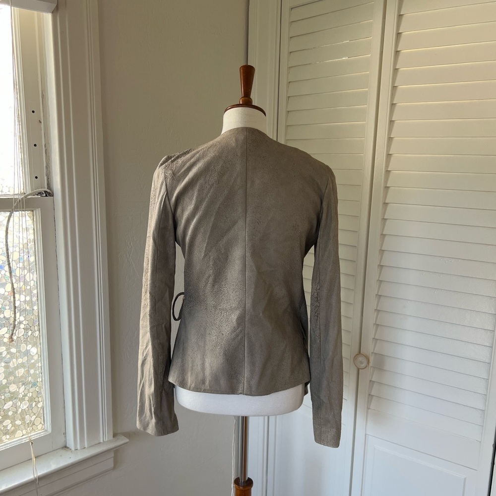 Wayne Distressed Suede Jacket - Picture 4 of 10